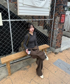 【❤️MADE】スナップボタンフードロンT BLACK