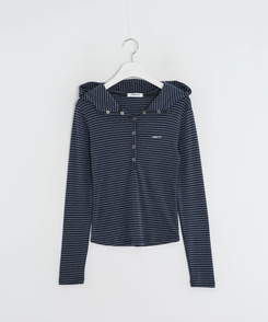 【❤️MADE】スナップボタンフードロンT