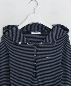 【❤️MADE】スナップボタンフードロンT