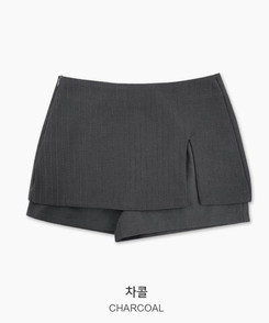 ストライプミニスカートパンツ