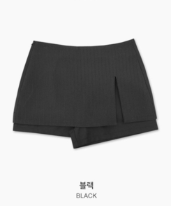 ストライプミニスカートパンツ