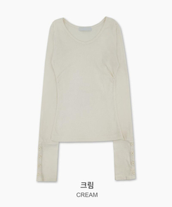 Vネックデイリー長袖Tシャツ(7color)