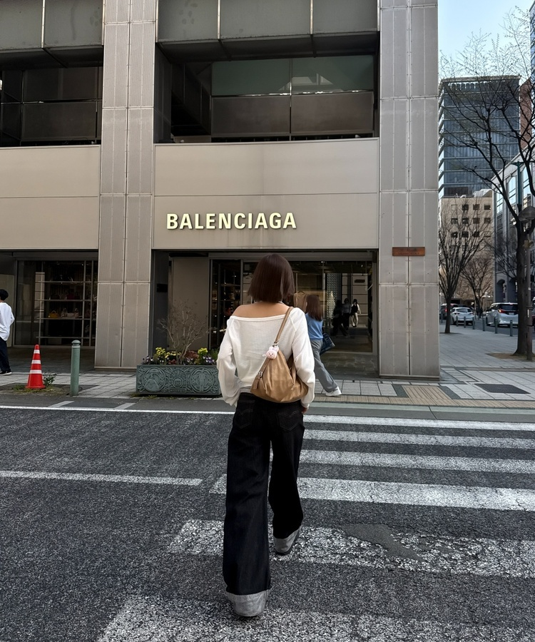 ロールアップワイドデニムパンツ BLACK DENIM