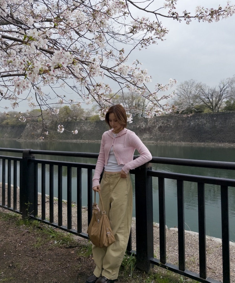 セミバルーンワイドパンツ BEIGE