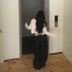 スリムニットクロップカーディガン(5color) IVORY