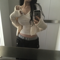 レースレイヤードキャミソール(8color) CREAM