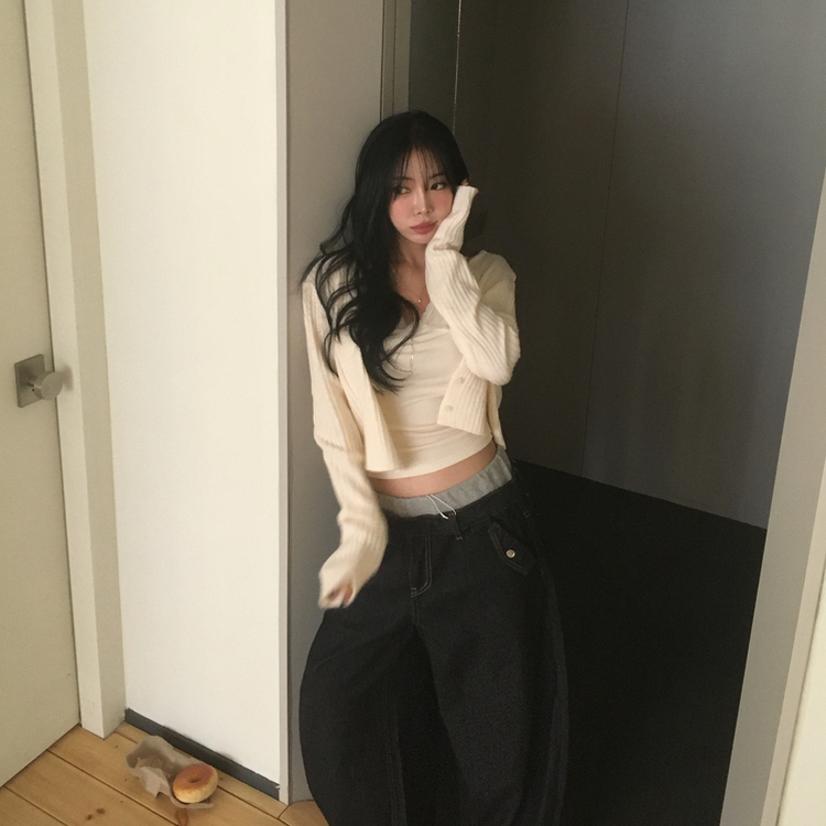 レースレイヤードキャミソール(8color) CREAM