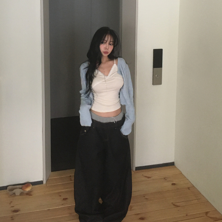 レースレイヤードキャミソール(8color) CREAM