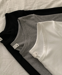 【ROUND/V-NECK】カバー長袖Tシャツ