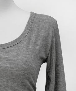 【ROUND/V-NECK】カバー長袖Tシャツ