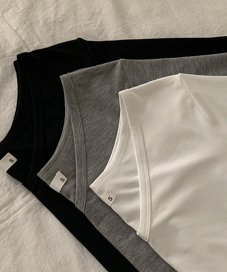 【ROUND/V-NECK】カバー長袖Tシャツ