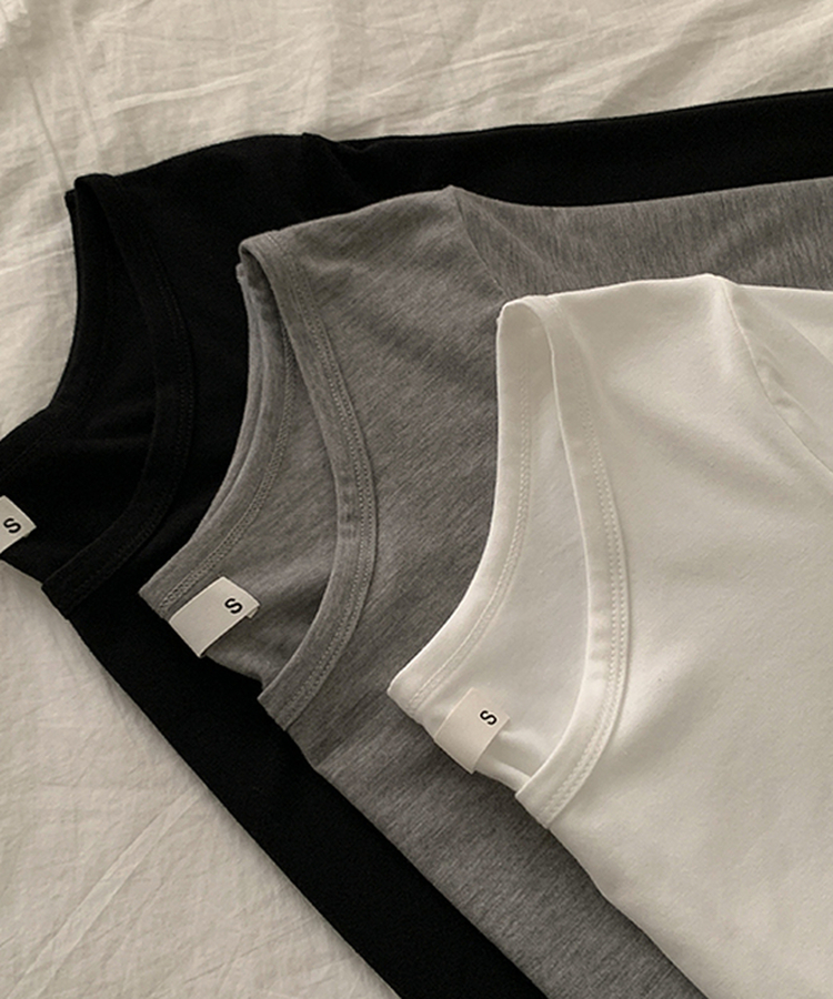 【ROUND/V-NECK】カバー長袖Tシャツ