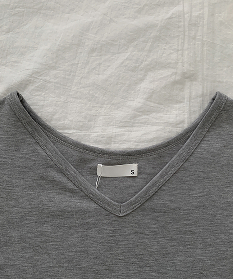 【ROUND/V-NECK】カバー長袖Tシャツ