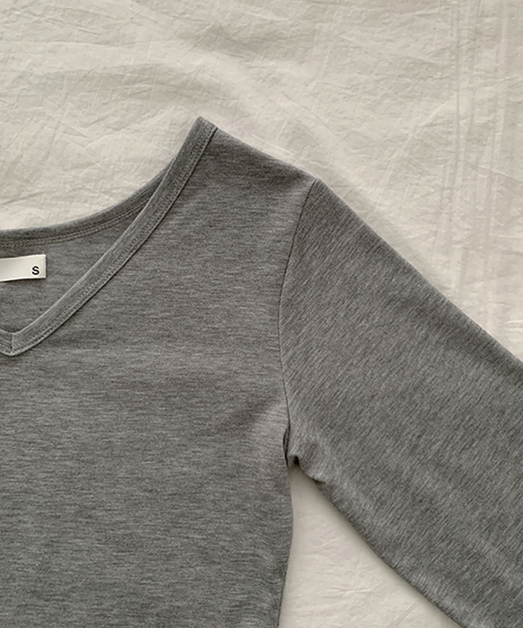 【ROUND/V-NECK】カバー長袖Tシャツ