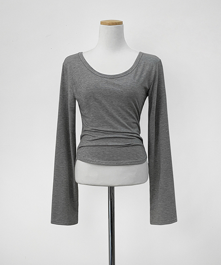 【ROUND/V-NECK】カバー長袖Tシャツ