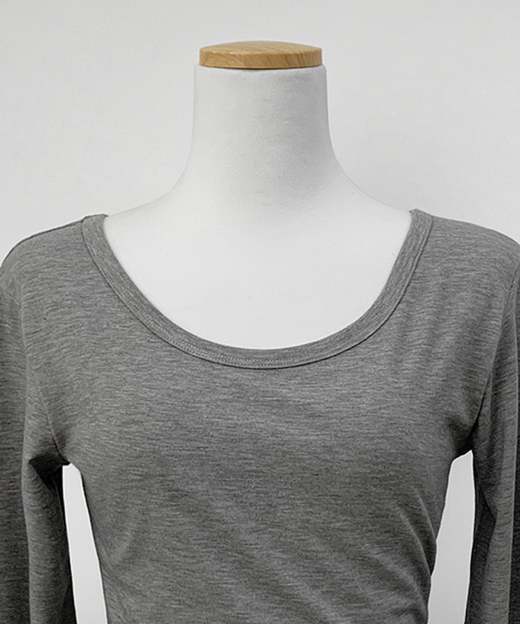 【ROUND/V-NECK】カバー長袖Tシャツ