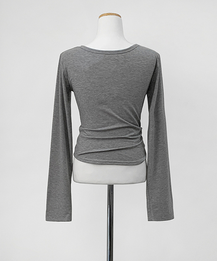 【ROUND/V-NECK】カバー長袖Tシャツ