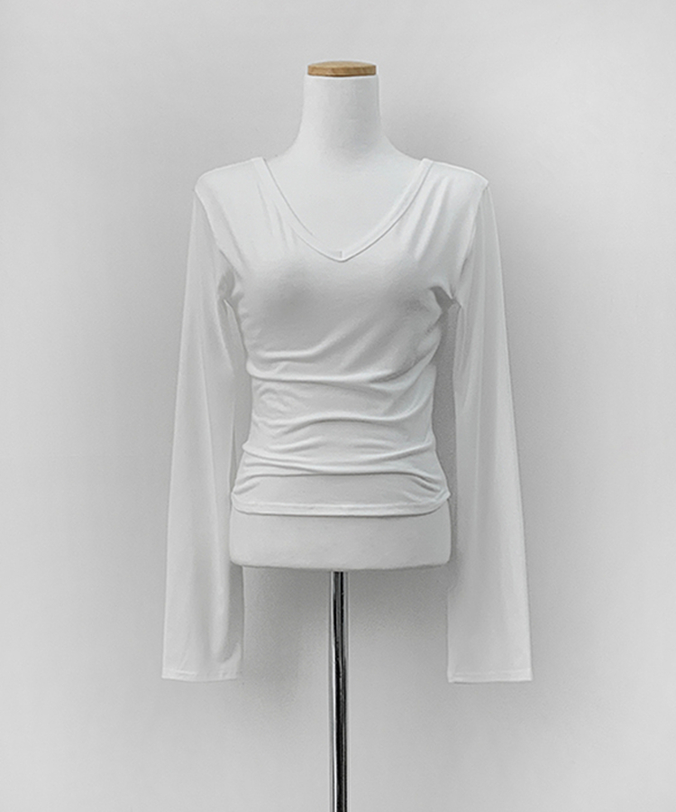 【ROUND/V-NECK】カバー長袖Tシャツ