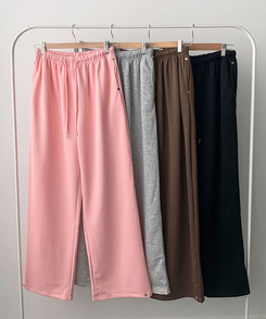 【SET】エンミルクロップバッグレタリングリベットフードジップアップバンディングワイドトレーニングパンツ