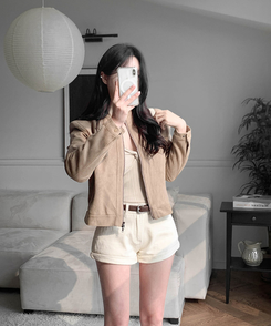 スエードジャケット BEIGE