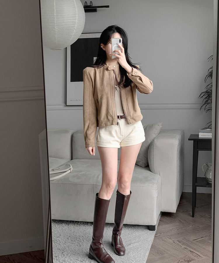 スエードジャケット BEIGE