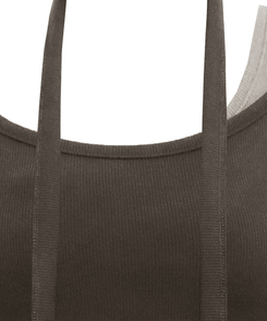 バイカラーレイヤードスリム長袖Tシャツ