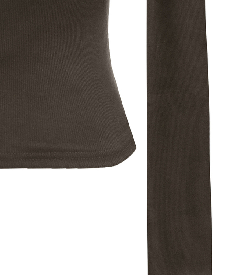 バイカラーレイヤードスリム長袖Tシャツ