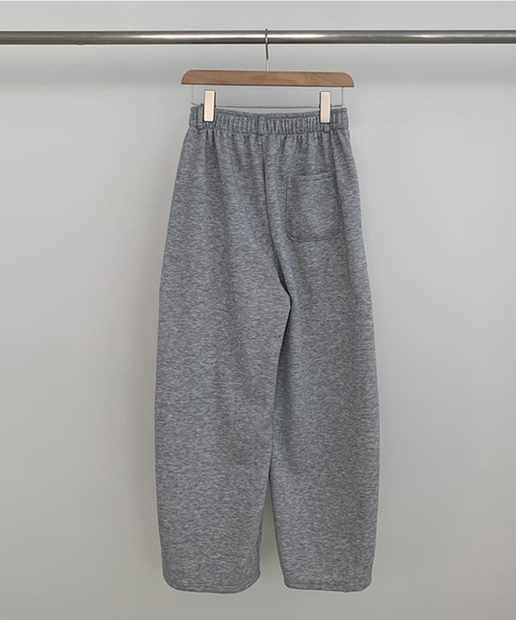 ベルトループ付きスウェットパンツ
