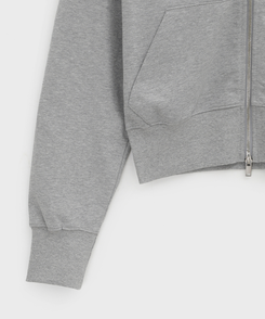 ミッドスウェットフードジップアップ