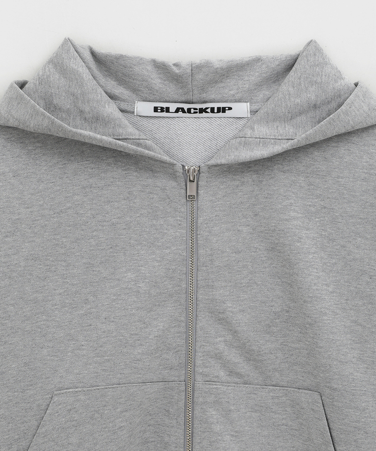 ミッドスウェットフードジップアップ