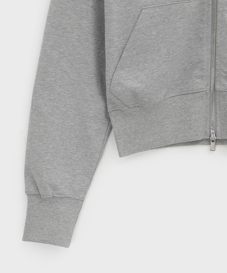 ミッドスウェットフードジップアップ