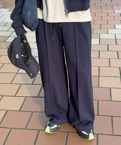 カットワイドトレーニングパンツ NAVY