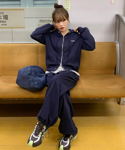 カットワイドトレーニングパンツ NAVY