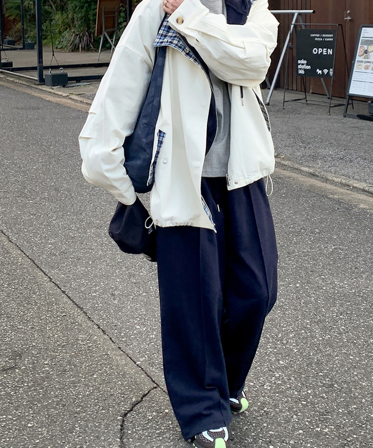 カットワイドトレーニングパンツ NAVY