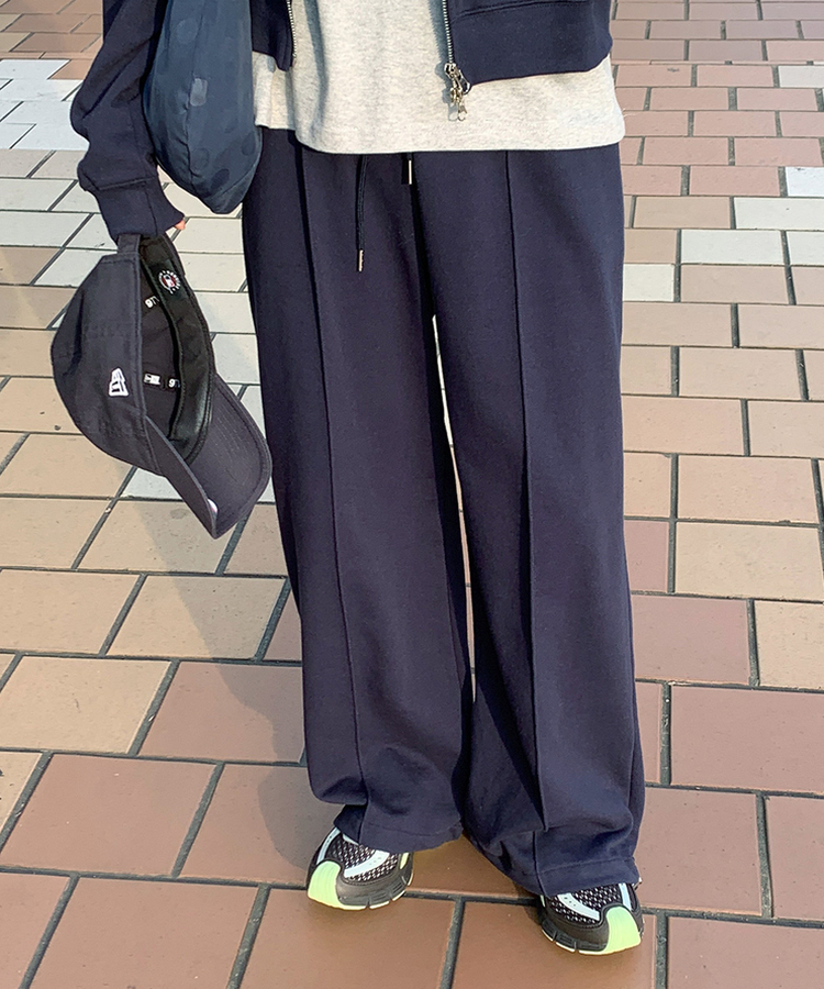 カットワイドトレーニングパンツ NAVY