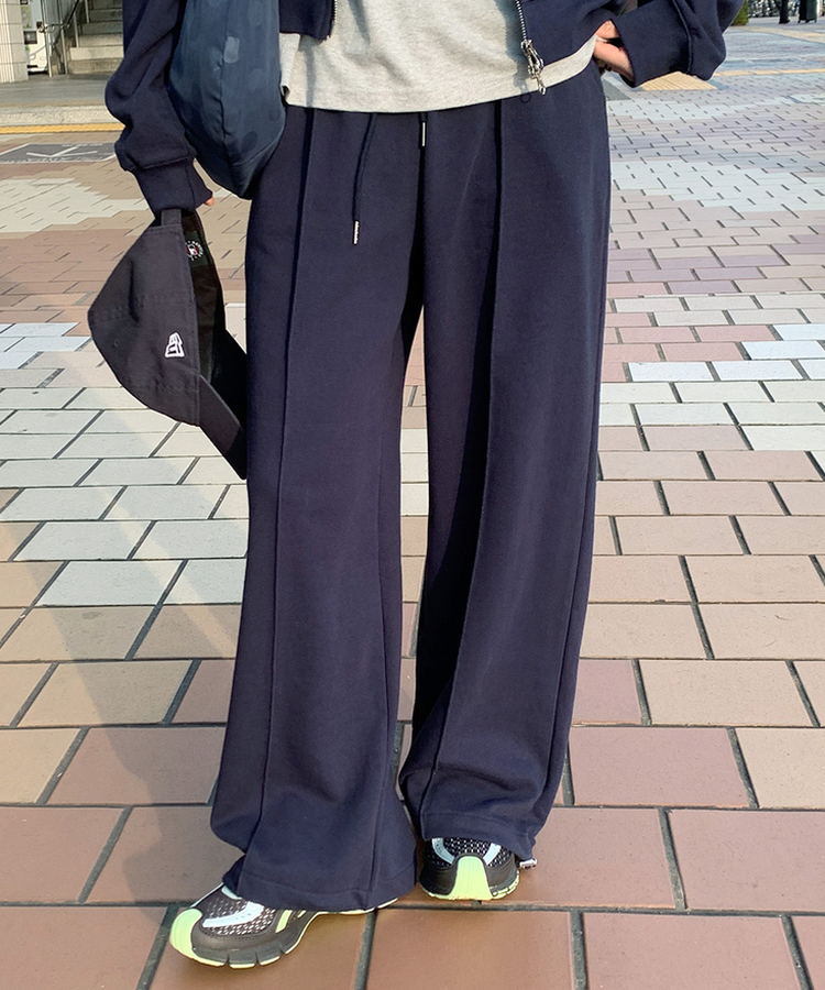 カットワイドトレーニングパンツ NAVY