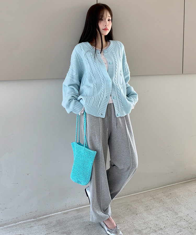 カットワイドトレーニングパンツ GREY