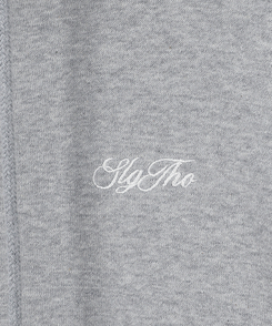 レタリング刺繍フードジップアップ