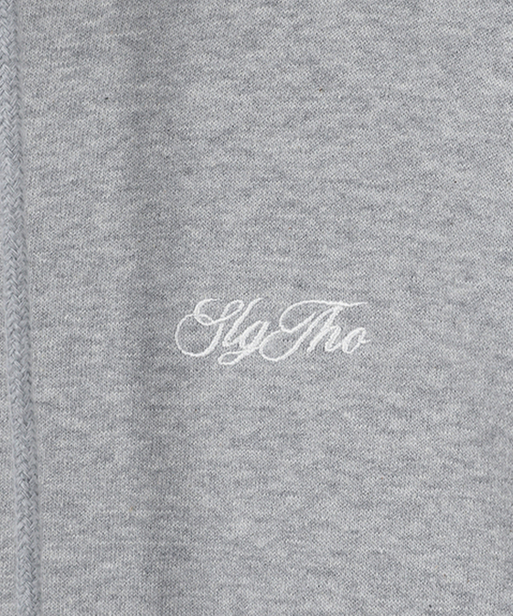 レタリング刺繍フードジップアップ