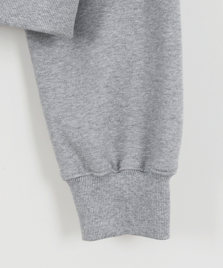 レタリング刺繍フードジップアップ