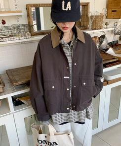 オーバーフィット半袖Tシャツ NAVY