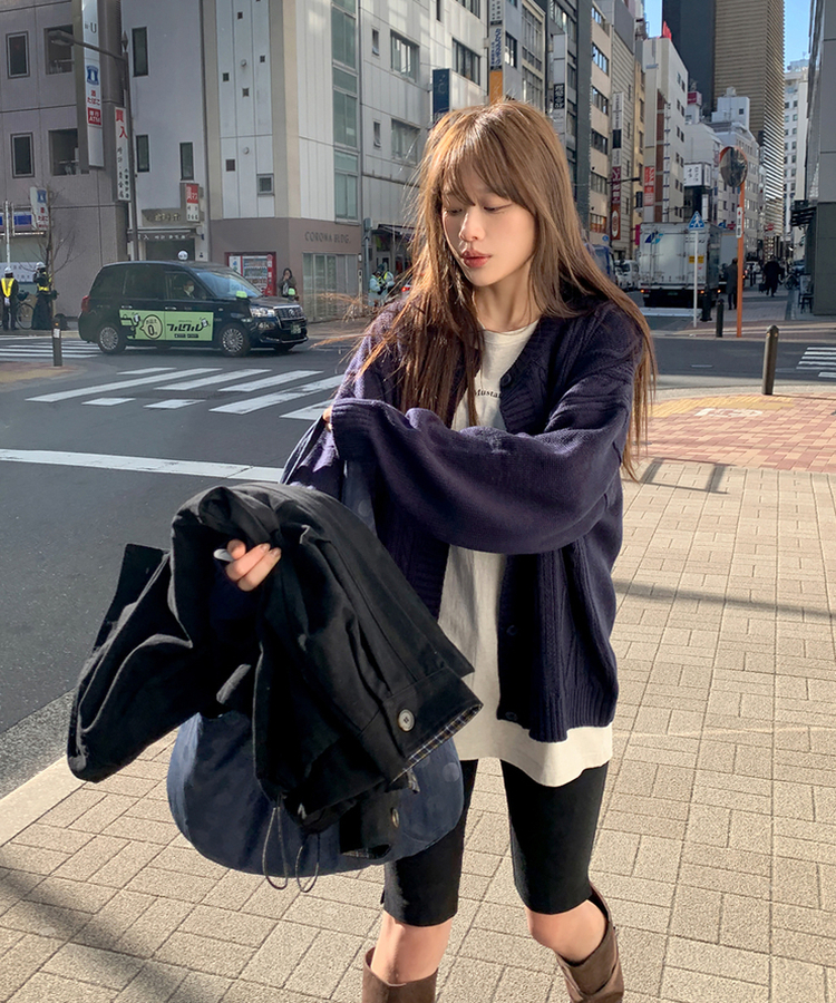 オーバーフィット半袖Tシャツ OAT MELANGE