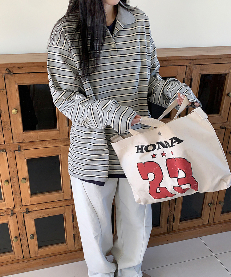 オーバーフィット半袖Tシャツ NAVY