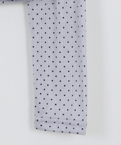 【SET】ドット長袖Ｔシャツ＋シンプル半袖Ｔシャツ