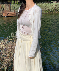 フリンジカーディガン IVORY