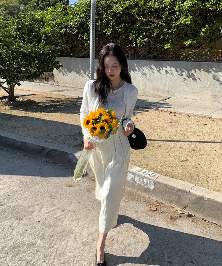 フリンジカーディガン IVORY