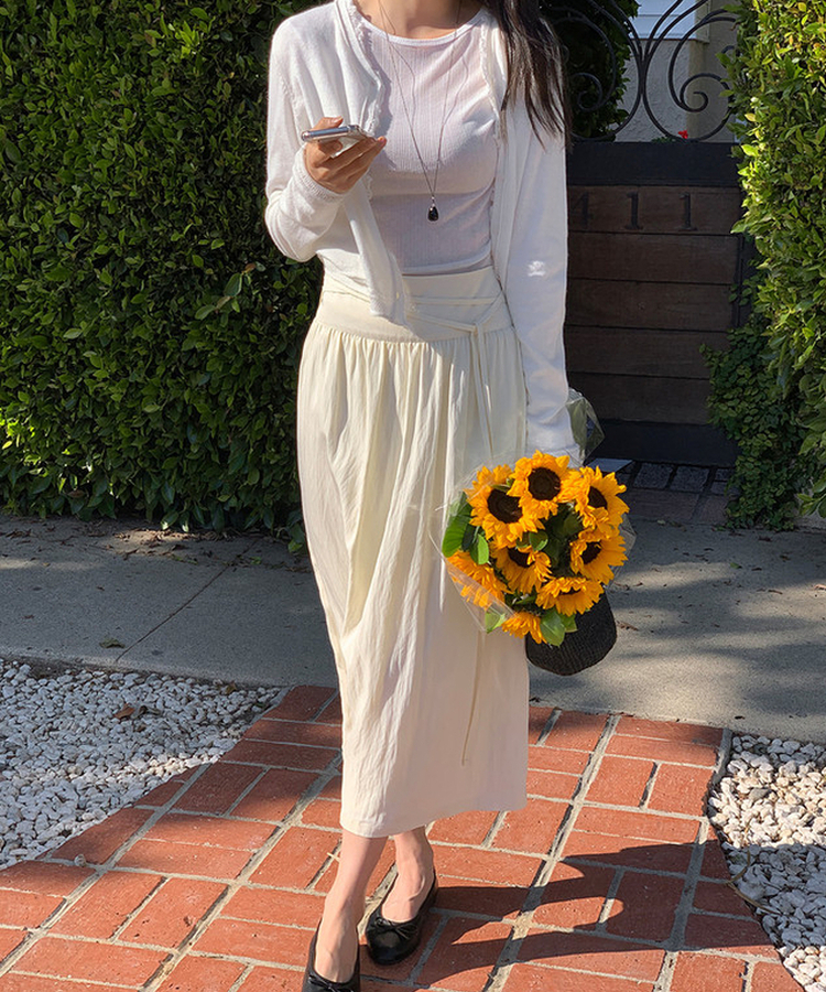 フリンジカーディガン IVORY