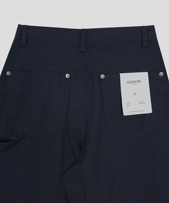 リベットカーペンターワイドパンツ