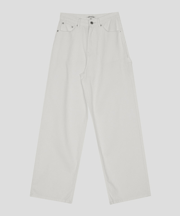 リベットカーペンターワイドパンツ