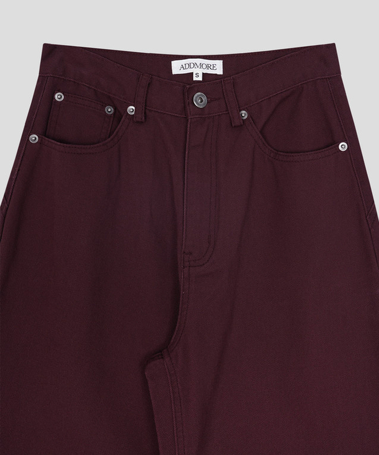 リベットカーペンターワイドパンツ